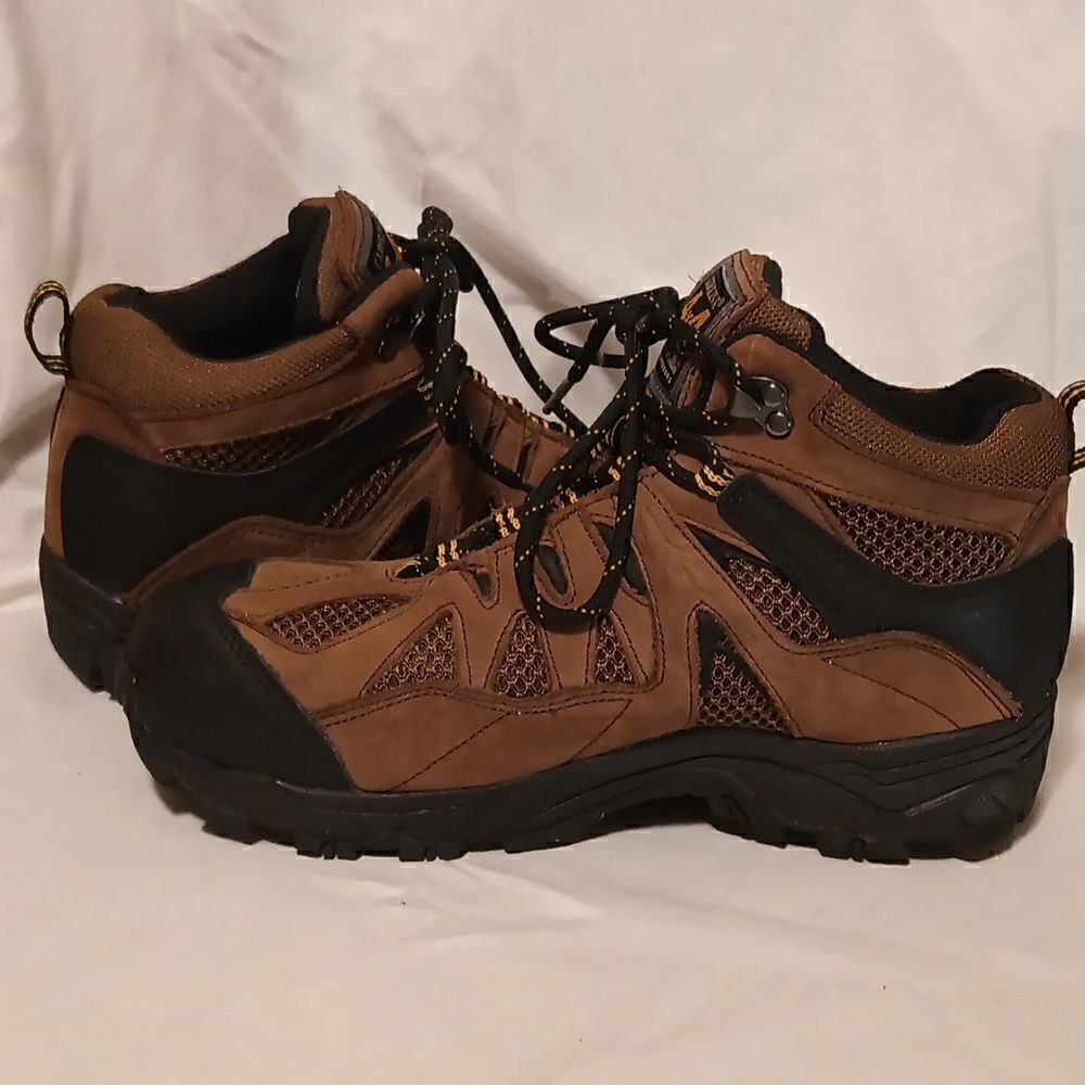 Carolina 4x4 steel toe waterproof hiking boots CA 4513 Brown leather size 9W - Picture 3 of 9